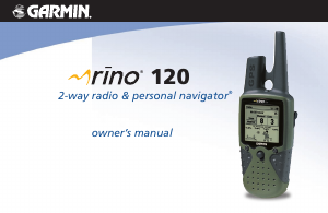 Bruksanvisning Garmin Rino 120 Handhållen navigation