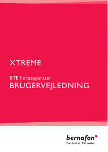 Brugsanvisning Bernafon Xtreme Høreapparat