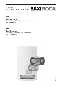 Manual de uso BaxiRoca Platinum 28 AF Caldera de gas