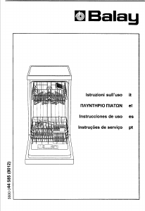 Manual de uso Balay 3VN243BA Lavavajillas