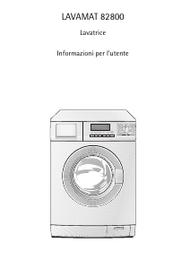 Manuale AEG Lavamat 82800 Lavatrice
