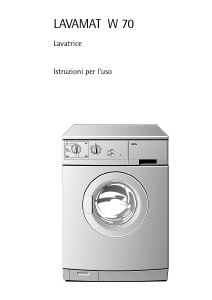 Manuale AEG Lavamat W70 Lavatrice