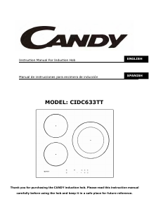 Manual Candy CIDC633TT Hob