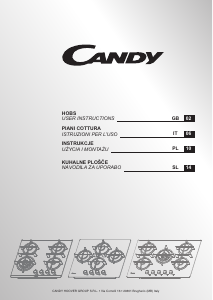 Manual Candy CDK6GR4PBB Hob