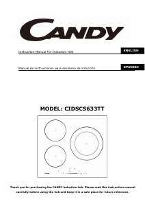 Manual Candy CIDSCS633TT Hob