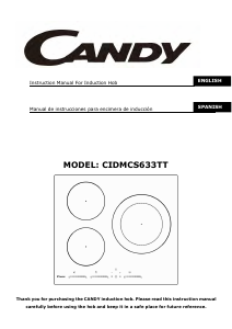 Manual de uso Candy CIDMCS633TT Placa