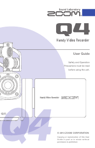 Handleiding Zoom Q4 Camcorder
