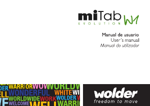 Handleiding Wolder miTab Evolution W1 Tablet