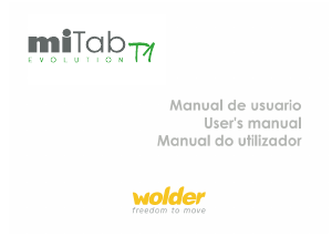 Handleiding Wolder miTab Evolution T1 Tablet