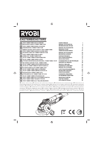 Руководство Ryobi EAG750RS Углошлифовальная машина