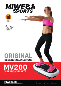 Bedienungsanleitung Miweba MV200 Vibrationsplatte