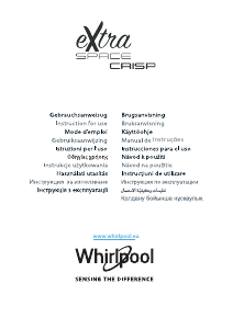 Manuál Whirlpool MWF 426 BL Mikrovlnná trouba