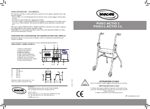 Manuale Invacare P550/2-L Actio 2-L Deambulatore