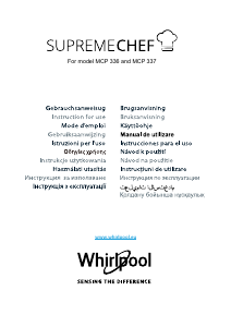 Mode d’emploi Whirlpool MWP 337 SB Micro-onde