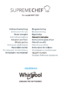 Manuale Whirlpool MWP 3391 SB Microonde