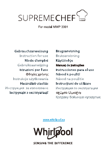 Manuál Whirlpool MWP 3391 SX Mikrovlnná trouba