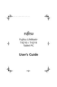 Bruksanvisning Fujitsu T4210 LifeBook Tablet