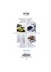 كتيب ويرلبول VT 265 WH جهاز ميكروويف