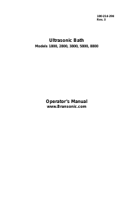 Handleiding Branson 8800 Ultrasoon reiniger