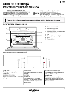 Manual Whirlpool W11I MW161 Cuptor cu microunde