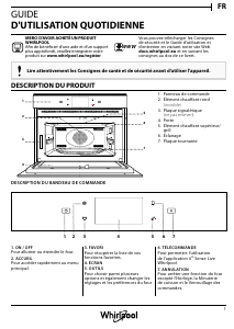 Mode d’emploi Whirlpool W11I MW161 UK Micro-onde