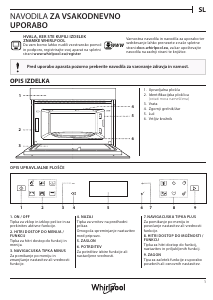 Priročnik Whirlpool W6 MD440 Mikrovalovna pečica