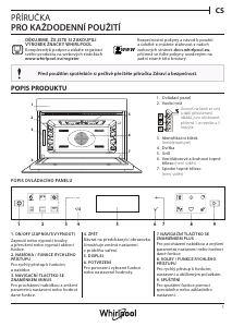 Manuál Whirlpool W6 ME450 Mikrovlnná trouba