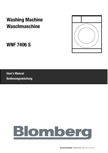 Manual Blomberg WNF 7406 S Washing Machine