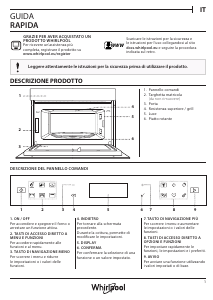 Manuale Whirlpool W7 MD440 Microonde