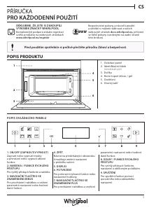 Manuál Whirlpool W7 MD440 Mikrovlnná trouba
