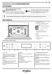 Priročnik Whirlpool W7 ME450 Mikrovalovna pečica