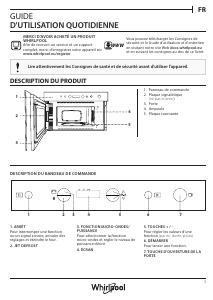 Mode d’emploi Whirlpool W7 MN810 Micro-onde