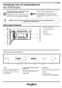Руководство Whirlpool W7 MN810 Микроволновая печь