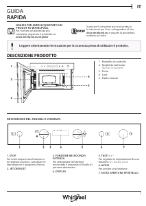 Manuale Whirlpool W7 MN810 Microonde