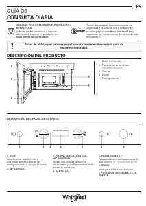 Manual de uso Whirlpool W7 MN810 Microondas