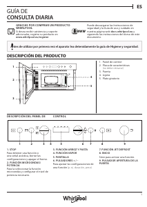 Manual de uso Whirlpool W7 MN820 Microondas