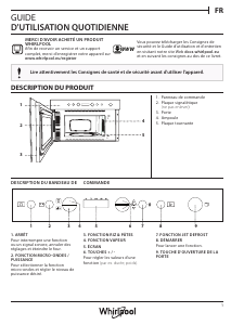 Mode d’emploi Whirlpool W7 MN820 Micro-onde