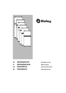 Manual de uso Balay 3FE2530B Frigorífico combinado