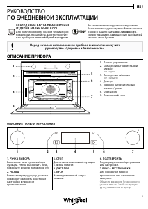 Руководство Whirlpool W7 MW561 Микроволновая печь