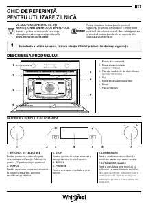 Manual Whirlpool W7 MW561 Cuptor cu microunde