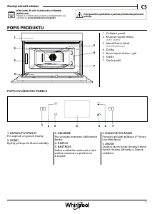 Manuál Whirlpool W9 MD260 BSS Mikrovlnná trouba