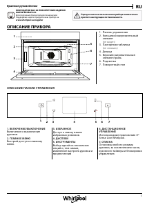 Руководство Whirlpool W9 MD260 BSS Микроволновая печь