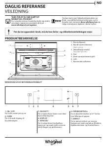 Bruksanvisning Whirlpool W9 MW261 IXL Mikrobølgeovn