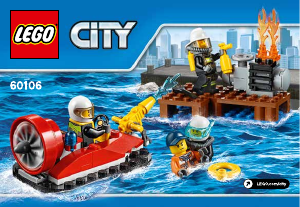 Bruksanvisning Lego set 60106 City Brandsläckning startset