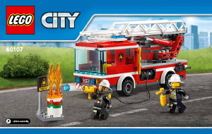 Bedienungsanleitung Lego set 60107 City Feuerwehrfahrzeug mit fahrbarer Leiter