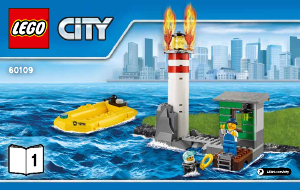 Bruksanvisning Lego set 60109 City Brandbåt