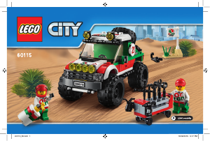 Manual Lego set 60115 City 4x4 off-roader