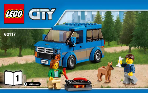 Bedienungsanleitung Lego set 60117 City Van & Wohnwagen