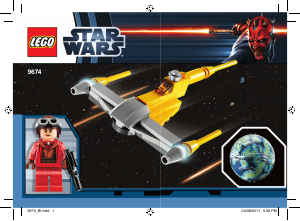 Manual de uso Lego set 9674 Star Wars Naboo starfighter and Naboo
