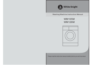 Bruksanvisning White Knight WM126M Tvättmaskin